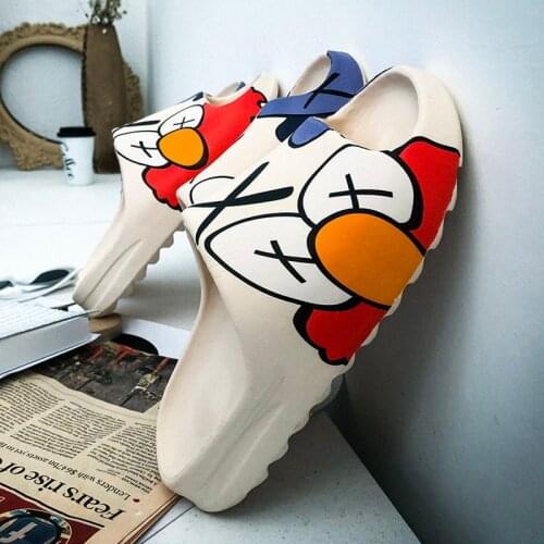 2021 Luxury brand Slides Men Shoes Slippers Indoor House slippers Graffiti Casual Beach Slipper EVA Quality Cartoon Shoes