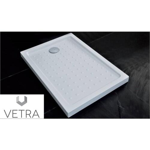 Shower plate Seoul 160X70X6 RECTANGULAR acrylic sanitary thermoforming relief non-slip fiber glass and resin VETRA