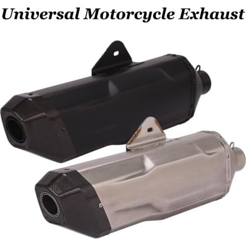 Universal Motorcycle Exhaust Pipe Escape Silencer Modified Carbon Fiber Muffler DB Killer For S1000R MT09 R1 MT07 GSX-S750 R6 R3