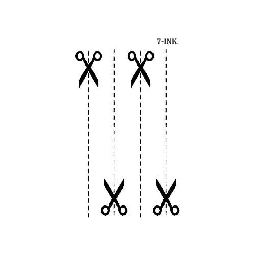 Waterproof Temporary Tattoos Cool scissors shears dotted line tatoo body Water Transfer fake flash tattoo for man woman kid