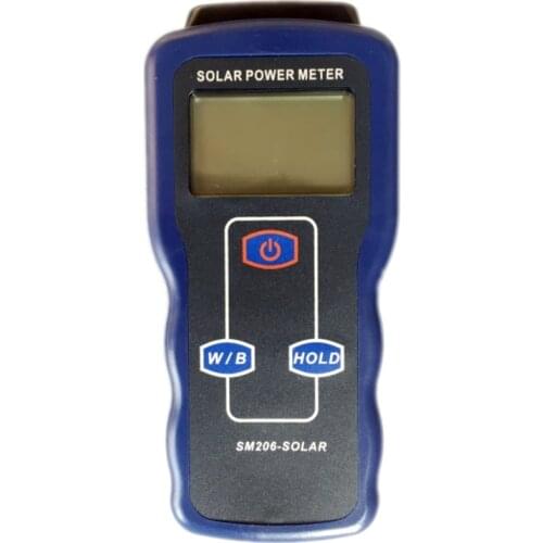 Solar Power Meter High Precision Light Meter Solar Radiation Tester Optical Solar Research Glass Light Intensity Data Peak Hold