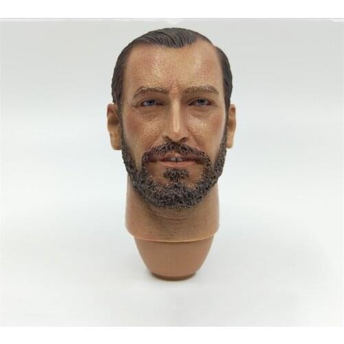 1/6th WWII 1942 UD9003 British Colonel Mayne Royal Air Service Regiment Flare Man Male Head Sculpture For 12inch Doll Figures