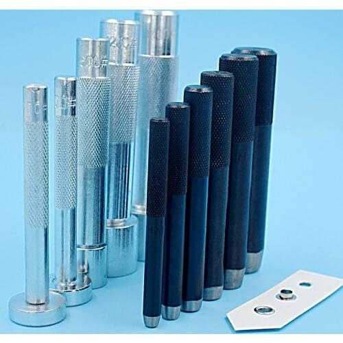 100 sets Inner Diameter 3.5mm-17m eyelets & washers with matched puncher & hammer stick metal Manual fasten installation ToolKit