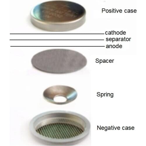 100 PACK Cr2025 Cr2021 Cr2016 316 Stainless Steel Button Battery Coin Cell Case For Battery Lab Research