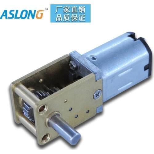 12V N20 worm gear motor Metal Hobbing metal gear reducer 90d shaft open-gear box from15R to 380R factory supplier JGY-N20