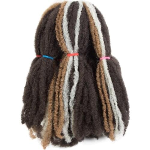 CLASSIC PLUS 14inch Pure Color Marley Braids Hair Crochet Braids Natural Soft Afro Kinky Synthetic Braiding Hair Extensions Bulk