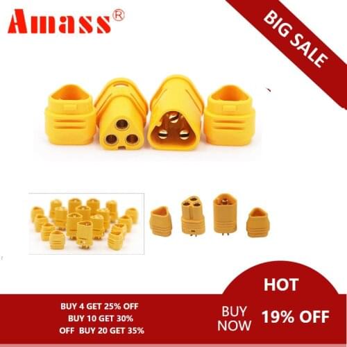2pair AMASS MT30 2mm 3-pin Connector / Motor connector Plug Set for RC Lipo Battery Model Quadcopter Multicopter 30% OFF