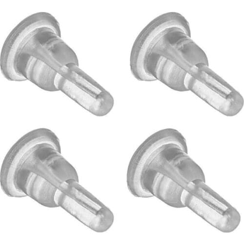 Earring Back Pads 50 Pcs Silicone Rubber Ear Stoppers Replacement for studs Hoop