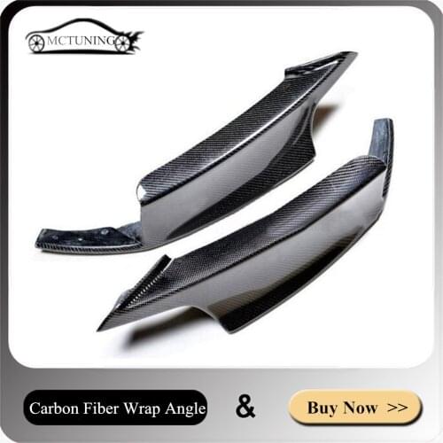 Car Bumper Wrap Angle Spoiler For 3 Series F30 F35 2012-2019 MT/Original Style Carbon Fiber Auto Part Front Fender Wrap Angle