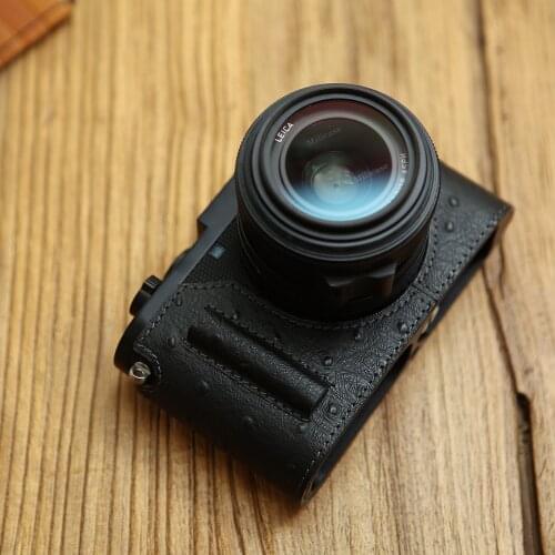 AYdgcam Handmade Genuine Leather Camera case Video Half Bag Thumb rest Hos Shoe For Leica Q2 Retro Vintage Bottom Case