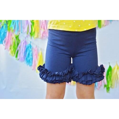 Girls Ruffle shorts Triple Ruffle Pants cotton icing shorts
