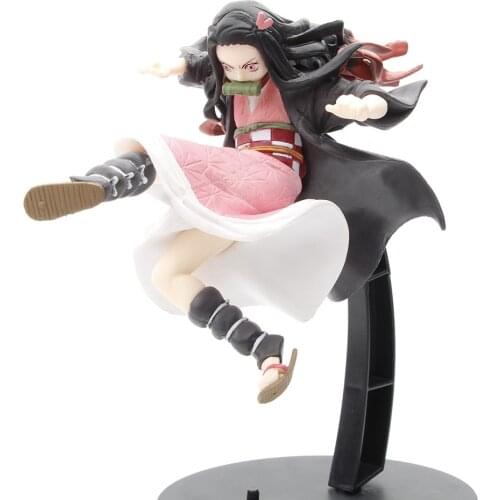 17CM New Demon Slayer Kimetsu No Yaiba Kamado Nezuko Battle Figurine PVC Collectible Model Figure Toys Dolls