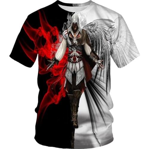 T-shHot sale sci-fi horror series mens T-shirt 3D printing cool casual short-sleeved summer breathable irt