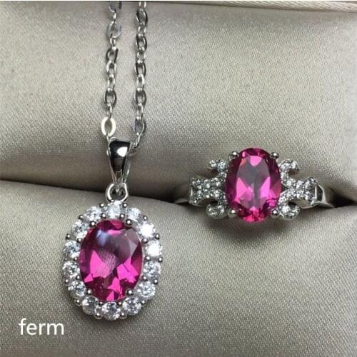 KJJEAXCMY exquisite jewelry 925 pure silver inlaid natural torpid stone jewelry pendant pendant 2 sets