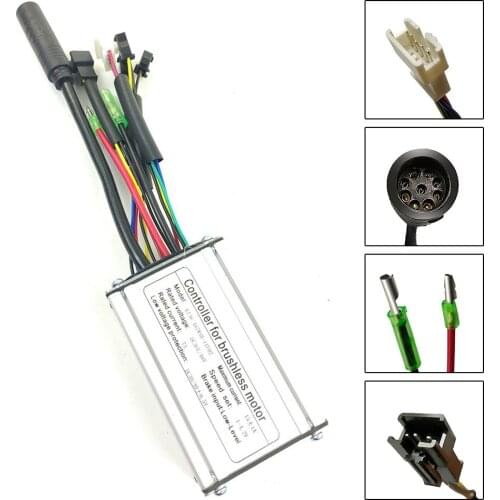 E-bike 36V 48V KT-15A SM Square Wave Controller For KT Series Brushless Motor Electric Bicycle 9pin Waterproof Plug Accessories