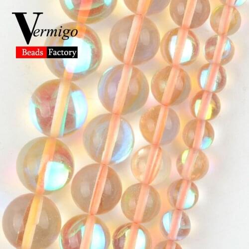 Natural Brown Austrian Crystal Stone Round for Jewelry Making 6-12mm Loose Beads Diy Bracelet Necklace Accessories Wholesale