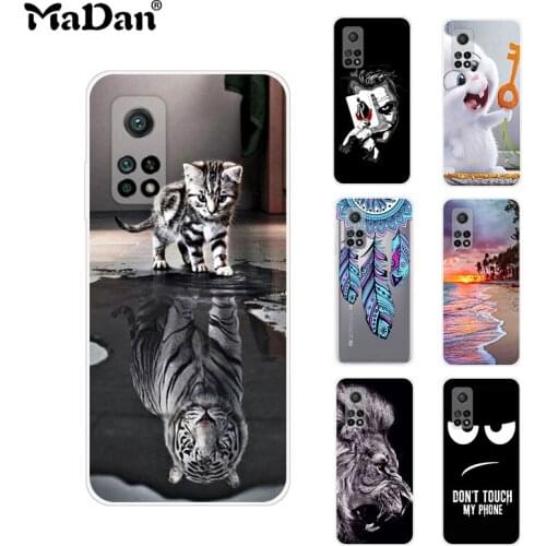 Cool Pattern Cover For Xiaomi Mi 10T Mi10t Case Soft Silicone Protective Back Cartoon Color Painted Xiaomi 10T Phone Cover