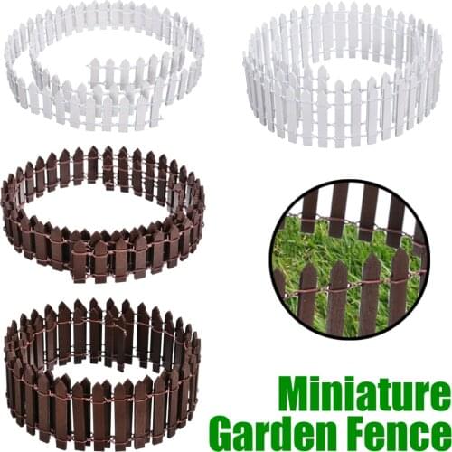 Miniature Wood Fence Mini Barrier Craft DIY Fairy Garden Micro Dollhouse Plant Pot Showcase Decoration 3cm/5cm*100