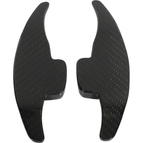 Carbon Fiber Steering Wheel Paddle Shifter Cover Sticker Trim for Ford Kuga Focus EcoSport Escape Accessories