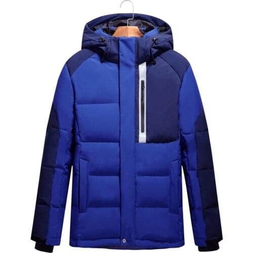 QUANBO 2020 Winter New Casual and Fashionable Mens Short Down Duck Jacket Thick Warm Windproof Mens Coat Brand Clothing