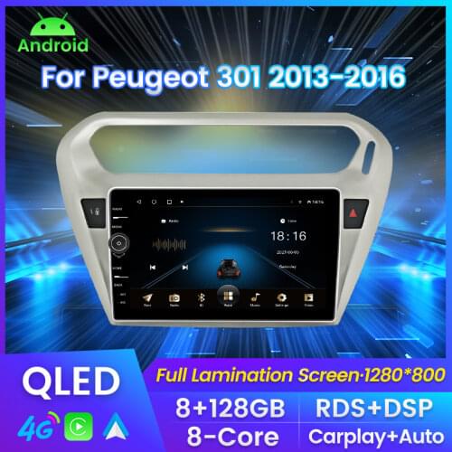 New Android System Car Radio Multimedia Wireless Video Player for peugeot 301 Citroen Elysee Radio 2013 2014 2015 2016 WiFi