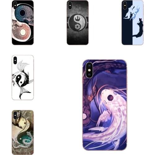 New Luxury Phone Case For Xiaomi Mi A1 A2 A3 CC9 CC9E 9T mi10 mi9 mi8 pro lite SE Chinese Yin Yang Fish