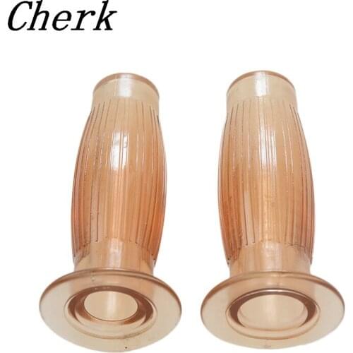 New Motorcycle Universal 7/8" &1" Transparent Brown Motorcycle Vintage Handlebar Grip for Harley Honda Suzuki Yamaha Kawasaki