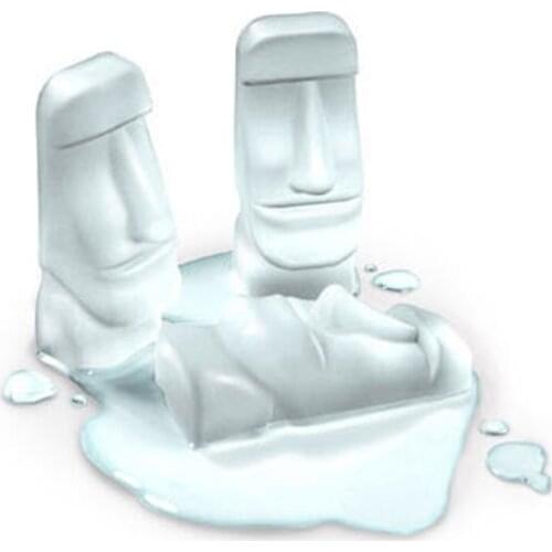 Easter Island Moai Stone Statues Ice Tray Ice Cubes DIY Mould Pudding Jelly Mold