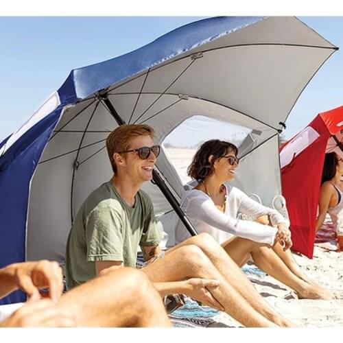 Portable Portable Multifunctional Sunshade Beach Tent with Window Fishing Beach Umbrella