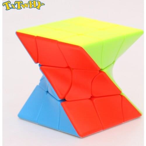 QiYi Zcube 3x3x3 Torsion Magic Cube Coloful Twisted Cube Puzzle Toy Stickerless Puzzles Colorful Educational Toys For Children