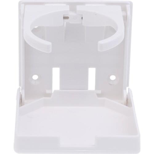 Adjustable Drink Holders for Marine Boat Caravan car, Can Hold Mug Cup up to Dia 75mm (3 inches) - White