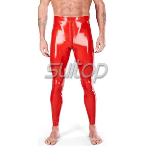 Suitop latex tight trousers for man
