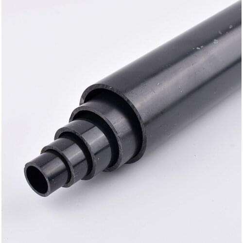 50cm Length OD20/25/32/40/50/63mm UPVC Dark Grey Pipe Plastic Pipe Aquarium Fish Tank Tube Garden Irrigation Watering Fittings