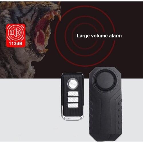 Waterproof Bike Motorcycle Electric Bicycle Security Anti Lost Wireless Remote Control Vibration Detector Alarm