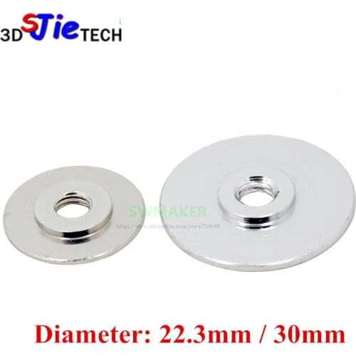 10pcs/set Reprap M6 threaded Diameter 22.3mm/30mm heat sink washers for DIY 3D printer all metal hot end aluminum alloy