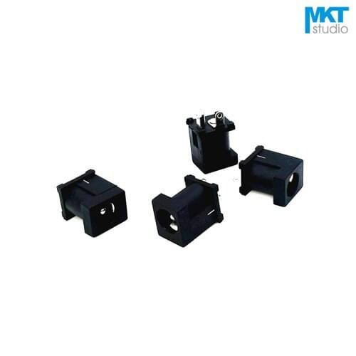 100Pcs Vertical DC Power Socket Connector Jack For 5.5*2.1mm DC Power Plug