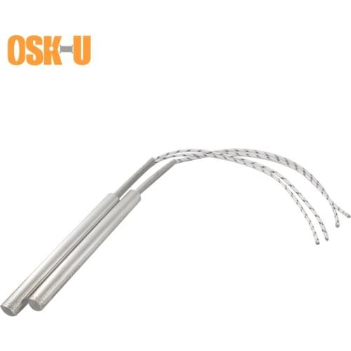 2PCS Electric Cartridge Heater Element 220V 6mm Tube Diameter Stainless Steel Tubular Heater Parts Wattage 150/200/250/300W