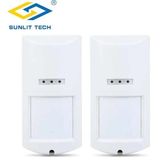 2pcs Outdoor Intelligent Wired Infrared pir Motion Sensor Microwave Waterproof Motion Detector For Home Security