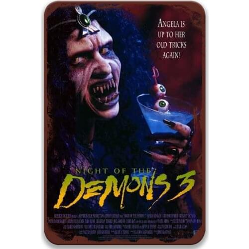 Night of the Demons 3 New Classical Metal Tin Signs Movies Metal Wall Decor for Wall Decor 8x12 Inches