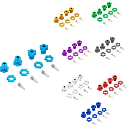 4Pcs 17mm Hex Nuts Splined Wheel Hubs 5353X for RC Traxxas 1/10 E-MAXX Summit E-REVO REVO 3.3 Slayer Pro 4X4