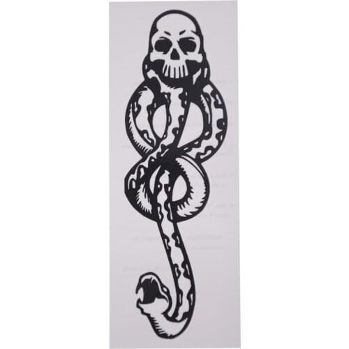 5PCS Death Eaters Dark Mark Make Up Tattoos Stickers Cosplay Accessories and Dancing Party Dance Arm Art Sticker Art Supplies
