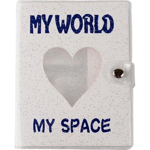 Glitter Embellished Letters Hollow Photo Album Wedding Photo Memory Books Horizontal and Vertical Portable Family Photo