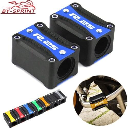 For YAMAHA YZFR25 R25 Motorcycle CNC Aluminum Accessorie Engine Crash bar Protection Bumper Decorative Guard Block Dismantling