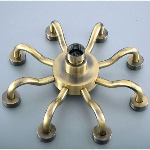 Antique Bronze Shower Head Brass Water Rains With Shower Bathroom Set Wall Mounted Top spray zsh250