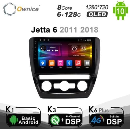 6G+128G 8Core Android 10.0 Car Radio GPS for Volkswagen Jetta 6 2011 2018 Navi Seteo System with 4G LTE DSP SPDIF BT5.0 1280*720