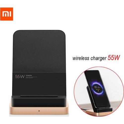 Xiaomi Vertical Air-cooled Wireless Charger 55W Max with Flash Charging Qi Compatible Multiple Safe Stand Horizontal for Mi 10