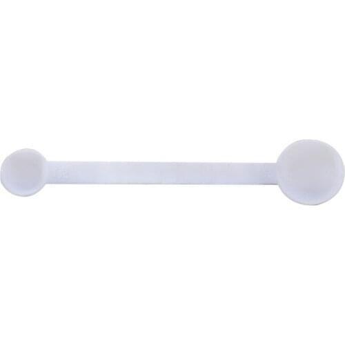 White Color Dual Two End Plastic PE MiNi Measuring Spoon Scale Weitht -1g & 3g Makeup Accessories