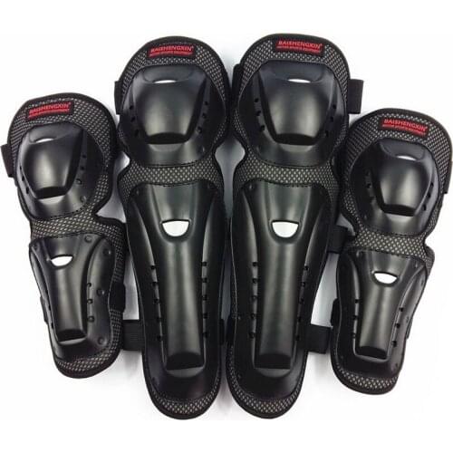 Knight equipment Motorcycle knee pads elbow pads protective gear Motocross skating knee protectors Rider riding protection 4pcs