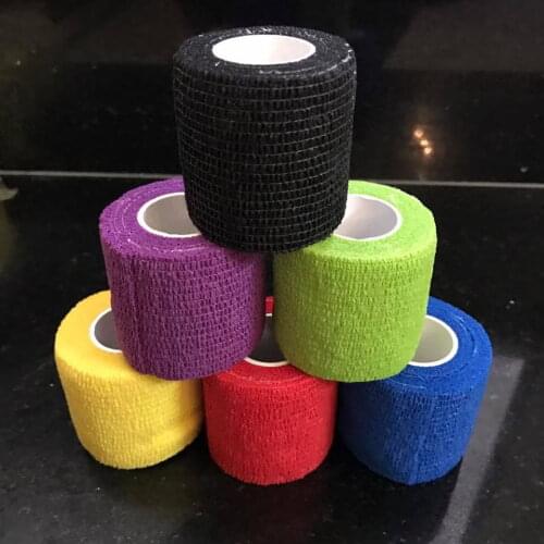 6pcs/High Elastic Waterproof Bandage Disposable Self-adhesive Elastic Bandage for Handle Grip Tube Tattoo Accessory Free Shippin