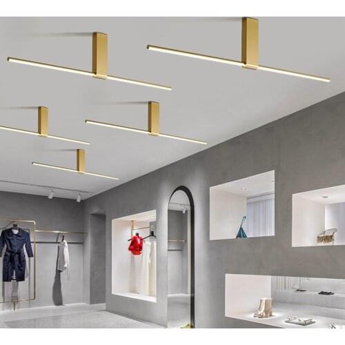 Minimalism simple strip LED ceiling ligt lamp bedroom metal vanity lighting fixtures restaurant corridor clothing store lamps